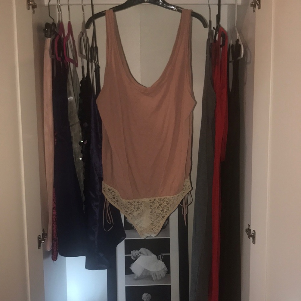 Free people bodysuit medium large NWT